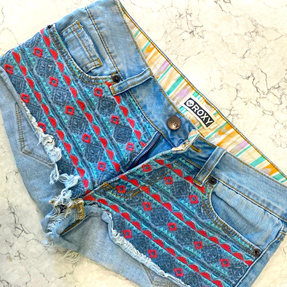 Roxy Jean shorts, size 3